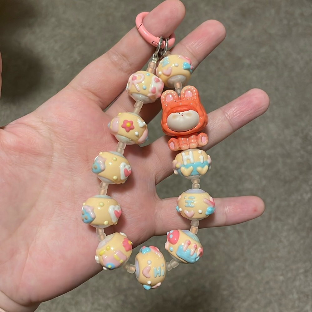 AMLLS Studio Colorful Rabbit Bean Series (2nd generation), bag charm, orange